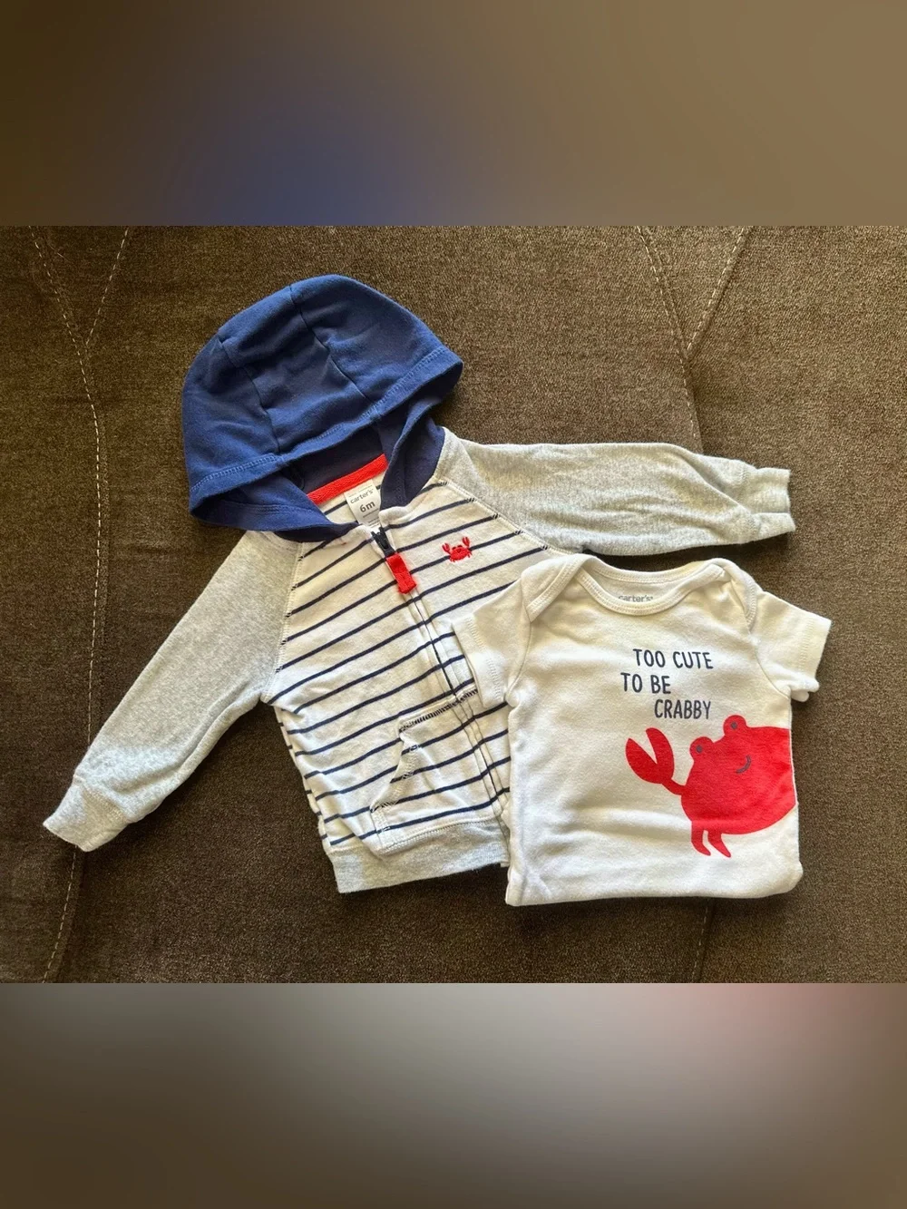 Carter’s 2-Piece Hooded Jacket & Graphic Bodysuit Set - 3-6 months